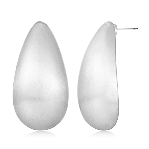 MUYAN Silber Tropfen Ohrringe für Frauen Teardrop Ohrringe Lange Wassertropfen Silver Earrings für Damen Vintage Mode Schmuck Geschenke von MUYAN
