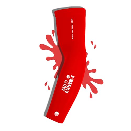 MUYI Gaming Sleeve - Arm Sleeves/Stulpen - Herren/Damen - Für Handball, Volleyball, Basketball, Rennrad - Sport Ärmel - Esport Zubehör - Compression Armlinge - Rot L MUYI Gaming Sleeve - Arm Sleeves/Stulpen - Herren/Damen - Für Handball, Volleyball, Basketball, Rennrad - Sport Ärmel - Esport Zubehör - Compression Armlinge - Rot L von MUYI
