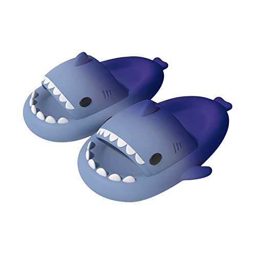 MUYOGRT Cloud Shark Slides, Shark Slippers Hai Schuhe Hausschuhe Damen Herren Sommer Cozy Slides Hai Lustig Indoor Outdoor Badelatchen Badeschuhe von MUYOGRT