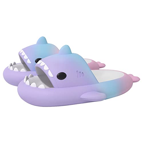 MUYOGRT Cloud Shark Slides, Shark Slippers Hai Schuhe Hausschuhe Damen Herren Sommer Cozy Slides Hai Lustig Indoor Outdoor Badelatchen Badeschuhe von MUYOGRT