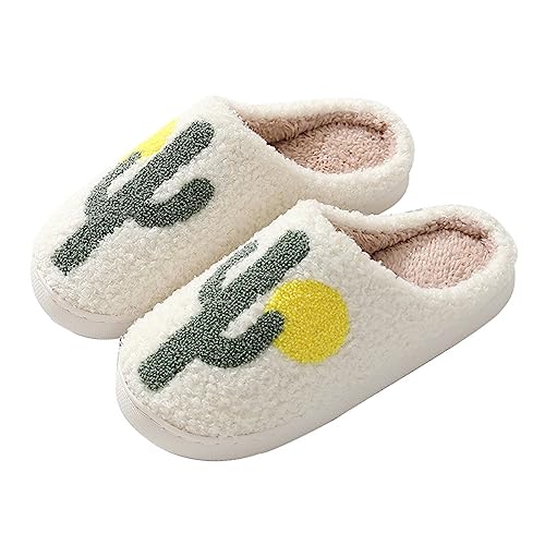 MUYOGRT Hausschuhe Damen Plüsch Winter Pantoffeln, Flauschige Slippers Warme Hausschuhe Herren, Flaumig Weiche Rutschfest Hauspantoffeln Schuhe von MUYOGRT
