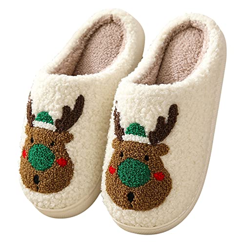 MUYOGRT Hausschuhe Damen Plüsch Winter Pantoffeln, Flauschige Slippers Warme Hausschuhe Herren, Flaumig Weiche Rutschfest Hauspantoffeln Schuhe von MUYOGRT