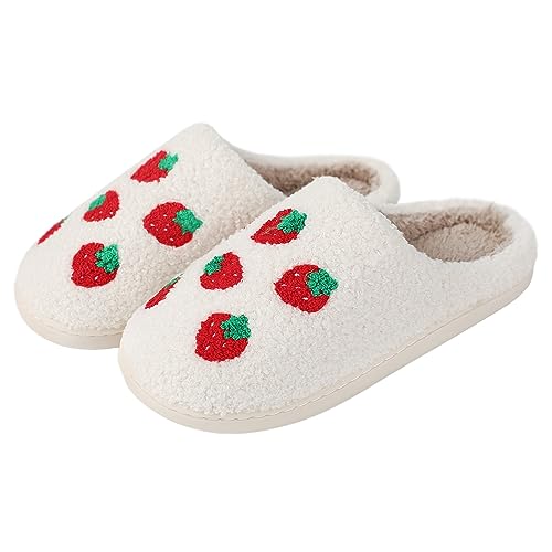 MUYOGRT Hausschuhe Damen Plüsch Winter Pantoffeln, Flauschige Slippers Warme Hausschuhe Herren, Flaumig Weiche Rutschfest Hauspantoffeln Schuhe von MUYOGRT