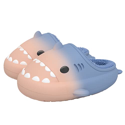 MUYOGRT Shark Slider Herren Damen - Unisex Winter Haifisch Schlappen Wärme Bequem Plüsch Hausschuhe Hai Wasserdichte Indoor Outdoor Shark Slippers von MUYOGRT