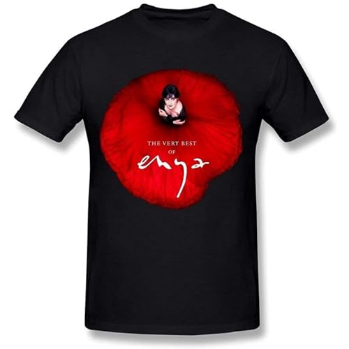 The Very Best of Enya Round Neck Men's T Shirt Black L von MUZHILIN