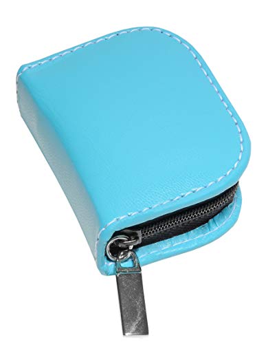 MV-Versand Homöopathische Taschenapotheke für Globuli, Candy, Kunstleder (vegan) türkis mit 10 Klarglas-Glasröhrchen von MV-Versand