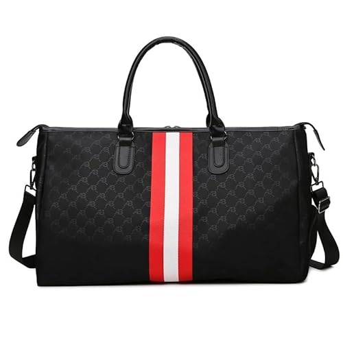 MVGVPLVLTN Große Reisetasche Design Luxus Duffle Tragetaschen for Frauen und Männer 2025 neu in PVC-Druck Brief Modifikation Handtaschen(Red) von MVGVPLVLTN