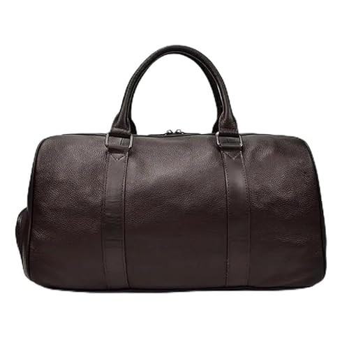 MVGVPLVLTN Luxus Echtleder Reisetasche for Männer und Frauen aus Rindsleder Handgepäcktasche Reisetasche Umhängetasche for Männer und Frauen Wochenendtasche(Brown (45cm)) von MVGVPLVLTN