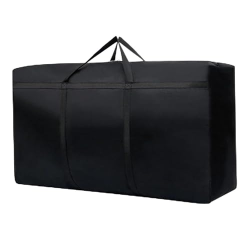MVGVPLVLTN Neue Faltbare Handgepäcktasche aus Oxford-Stoff for Männer mit hoher Kapazität, tragbare Aufbewahrungstaschen for Reisekleidung mit Reißverschluss, Unisex-Umzugstasche(XL Black) von MVGVPLVLTN
