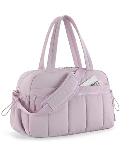 MVGVPLVLTN Reisetasche, Sporttasche for Damen mit Nassfach, Handgepäck, Weekender-Tasche, wasserdicht, Handgepäck, Flughafen-Kabinentasche(Lavender) von MVGVPLVLTN