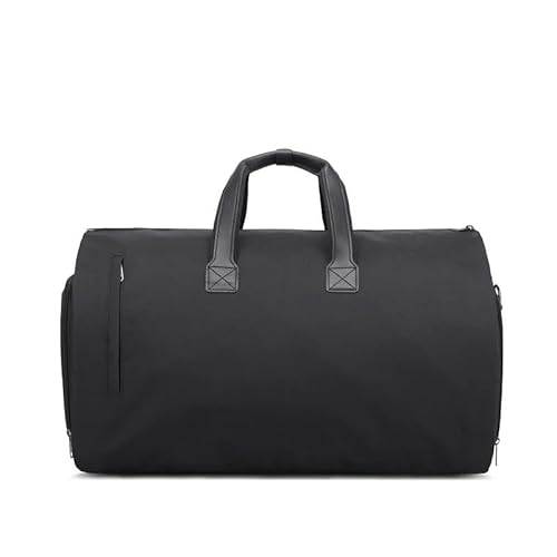 MVGVPLVLTN Reisetasche Hängende Handtasche Umwandelbare Reisekleidung Tragetasche Gepäcktasche mit hoher Kapazität Freizeit Business Herren Reisetasche(Black) von MVGVPLVLTN