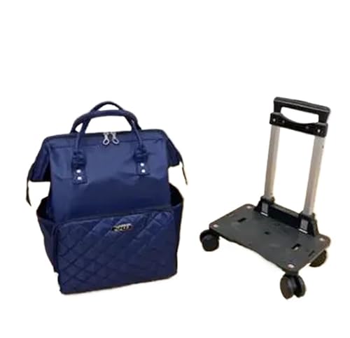 MVGVPLVLTN Rollrucksack for Damen Reisetrolleys Reisetasche mit Rädern Oxford Reisegepäck mit großer Kapazität Rucksacktaschen mit Rollen(20 inch Blue) von MVGVPLVLTN