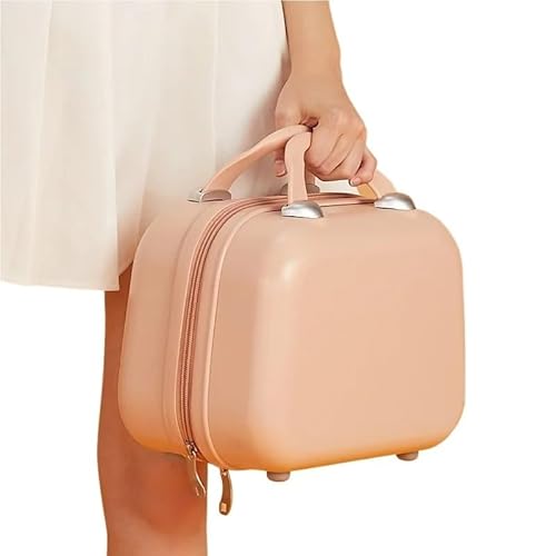 MVGVPLVLTN Tragbare Damen Kosmetiktasche Handgepäck Mode Make-up Organizer wasserdichte Reise Aufbewahrungsbox Koffer(Pink) von MVGVPLVLTN