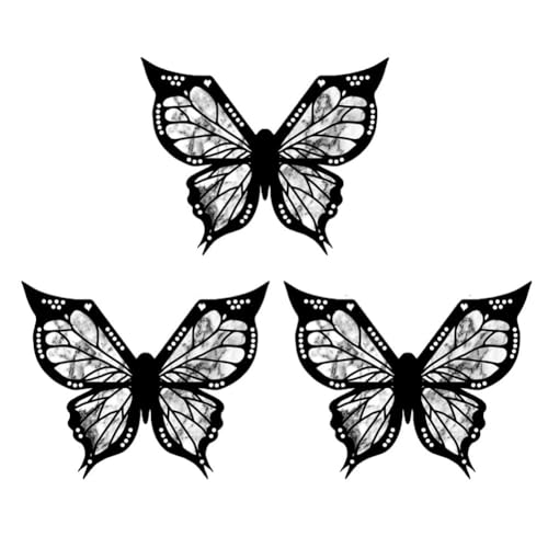 MVKLIW Schmetterlingsschablone für Eyeliner, Schmetterlings-Eyeliner-Schablone, Schmetterlings-Make-Up-Schablone, Schmetterlingsschablone Funktioniert 3 Stück von MVKLIW