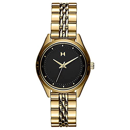 MVMT Analog Quarzuhr für Damen mit Gelbgoldfarbenes Edelstahlarmband - 28000161-D von MVMT