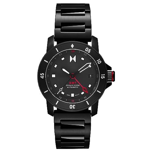 MVMT Cali Diver Herren-Automatikuhr, Frontier Black, Minimalistisch, 28000332 von MVMT