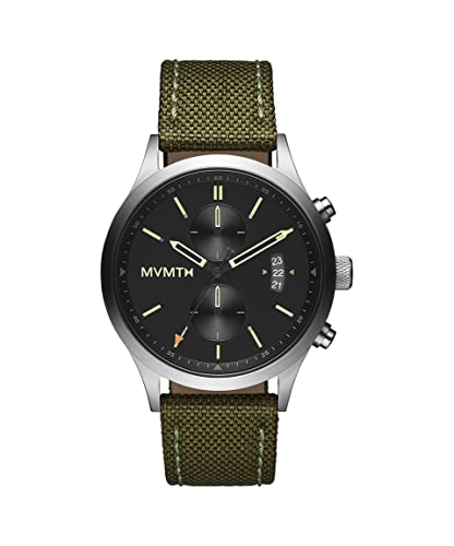 MVMT Chronograph Quarz Uhr für Herren mit Olivengrünes Nylonband - 28000200-D von MVMT