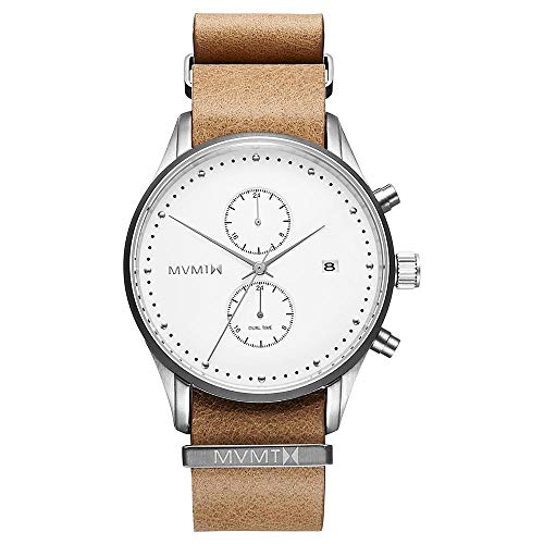MVMT Analog Quarzuhr für Herren mit Beiges Lederarmband - D-MV01-WT MVMT Analog Quarzuhr für Herren mit Beiges Lederarmband - D-MV01-WT von MVMT