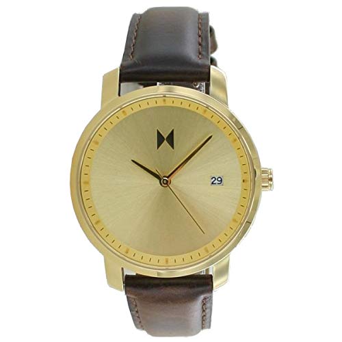 MVMT Quarzuhr Signature Gold/Brown Leather MF01-GBR von MVMT