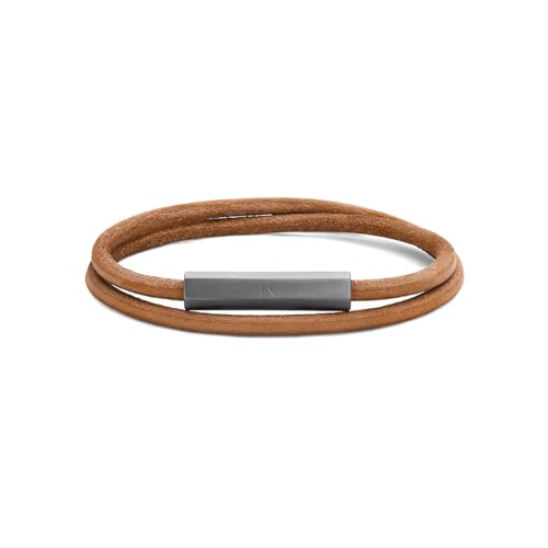 MVMT armband für Herren Kollektion LEATHER WRAP Braun - 28200028 von MVMT