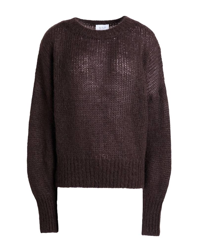 MVP WARDROBE Pullover Damen Dunkelbraun von MVP WARDROBE