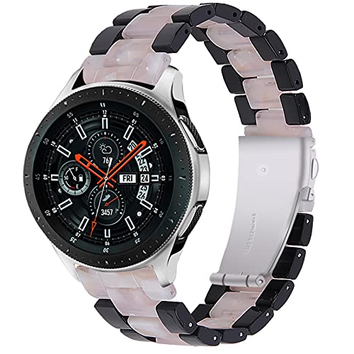 MVRYCE Gear S3 Uhrenarmband, 5,5"-7,87" Ersatzharzband 22mm Leichtes Smart Armband Zubehörarmband mit Faltschließe Kompatibel mit Galaxy Watch 3 45mm/Galaxy Watch 46mm/Gear S3 Frontier/Classic (FH) von MVRYCE