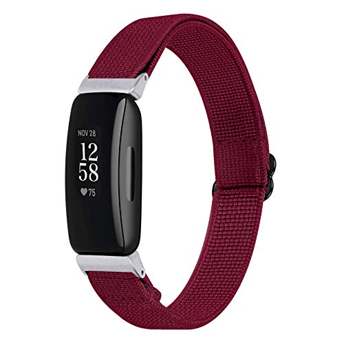 MVRYCE Inspire 2 Bänder, 5,3"-8,3" Schlankes Ersatzband Nylongewebe Sportarmband Atmungsaktives Verstellbares Uhrenzubehör Armband Kompatibel für Inspire 2 Fitness Tracker (05WR) von MVRYCE