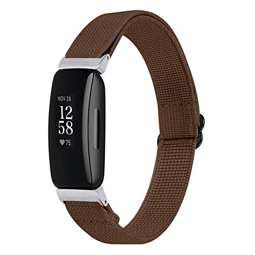 MVRYCE Inspire 2 Wristband, 5,3"-8,3" Schlankes Ersatzband Nylongewebe Sportarmband Atmungsaktives Verstellbares Uhrenzubehör Armband Kompatibel für Inspire 2 Fitness Tracker (06KF) von MVRYCE