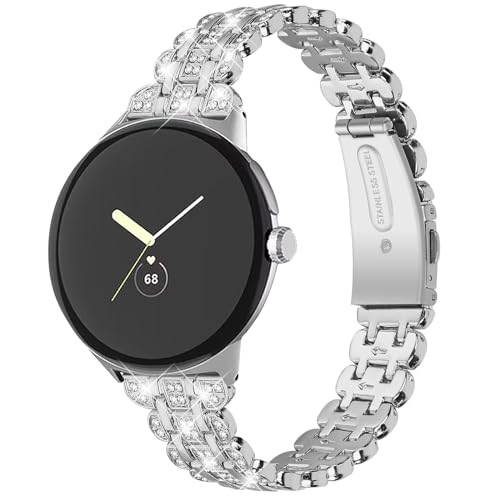 MVRYCE Kompatibel mit Google Pixel 2 Armbander, Classic Edelstahl Handgelenk Armband Ersatz Armband Frauen Männer Zubehör Uhrenarmband für Google Pixel 1 / Google Pixel 2 (Y01) von MVRYCE