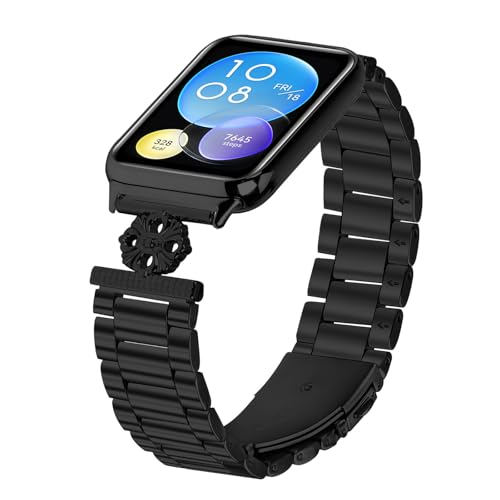 MVRYCE Uhrenarmband Kompatibel mit Mi Band 8 Pro Frauen Männer, Edelstahl Uhrenarmband Ersatzarmband Verstellbare Bänder für Mi Band 8 Pro (Y02) von MVRYCE