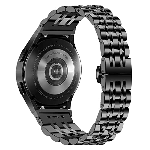 MVRYCE Galaxy Watch 4 40 44mm Metallbänder, Metallarmband Zubehörband Edelstahl Business Armband Armband für Samsung Galaxy Watch 4 40mm 44mm/Watch 4 Classic 42mm 46mm (A02) von MVRYCE