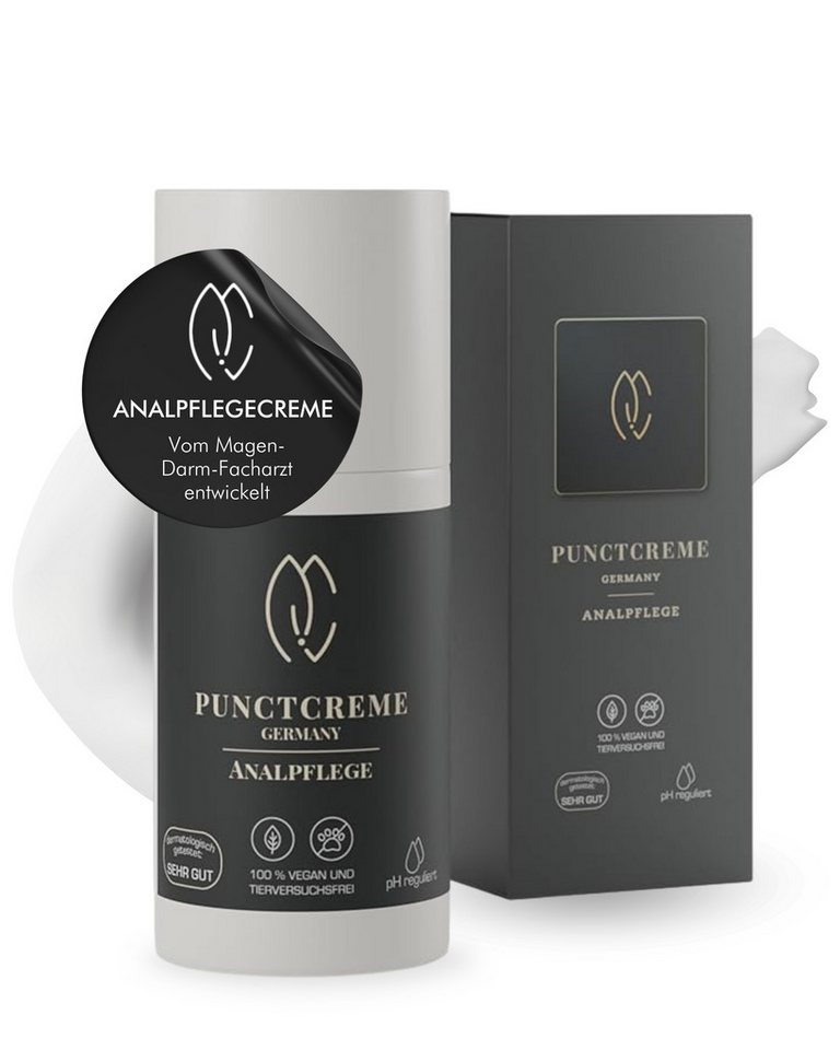 MW19 Skincare GmbH Körpercreme PUNCTCREME ANALPFLEGE - Vom Magen-Darm-Facharzt entwickelt, Mit 30ml Inhalt, mit 5ml Inhalt von MW19 Skincare GmbH