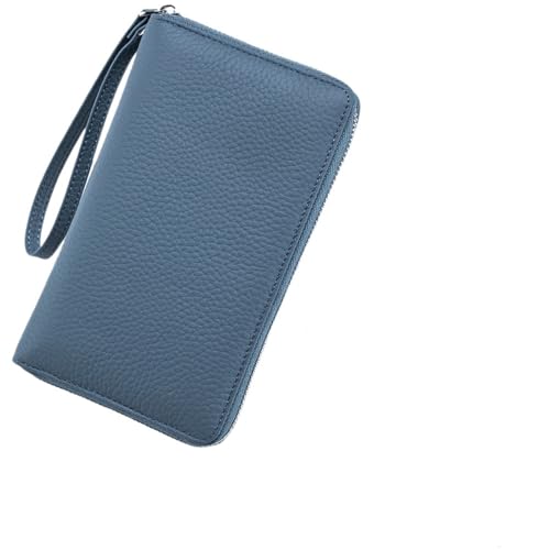 MWAHJU Home Passport Organizer Leder Reisepass Tasche Kartenhalter for Frauen Große Kapazität Reisepass Brieftasche Ticket Halter Reise Dokument Lagerung Tasche FüR Unterwegs(Blue) von MWAHJU