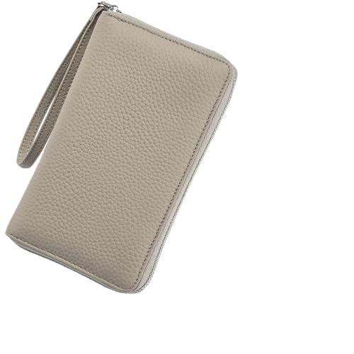 MWAHJU Home Passport Organizer Leder Reisepass Tasche Kartenhalter for Frauen Große Kapazität Reisepass Brieftasche Ticket Halter Reise Dokument Lagerung Tasche FüR Unterwegs(Gray) von MWAHJU