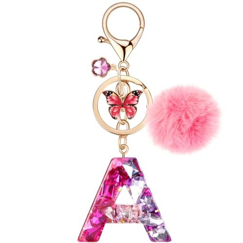 MWOOT Name Buchstabe A Schlüsselanhänger, Damen Anhänger für Taschen Auto Schlüssel Deko, Rot Schlüsselring, Harz Schlüsselband für Frauen Geschenkidee MWOOT Name Buchstabe A Schlüsselanhänger, Damen Anhänger für Taschen Auto Schlüssel Deko, Rot Schlüsselring, Harz Schlüsselband für Frauen Geschenkidee von MWOOT