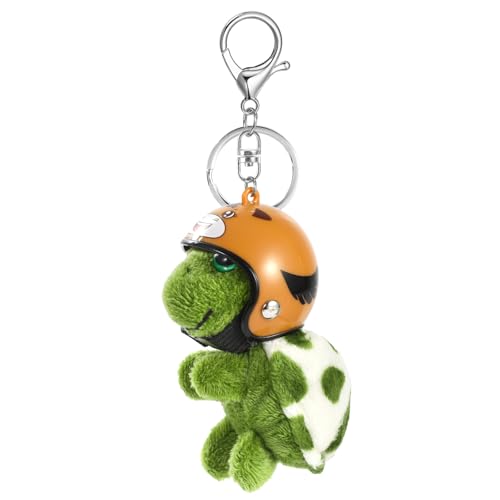 MWOOT Niedliche Schlüsselanhänger Weich Plüsch Schildkröte Anhänger Schlüsselringe Personalisiert Auto Schlüsselringe Rucksack Handtasche Anhänger für Frauen Mädchen Geschenk von MWOOT