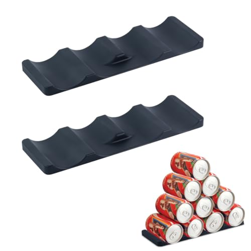 MWUMRCM 2 Stück Flaschenhalter Kühlschrank, Silikon Faltbare Flaschenablage flasche Dosen Halter Organizer für Speisekammer von MWUMRCM