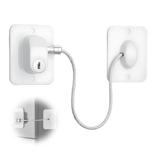 Fenstersicherung Kinder Ohne Bohren, Kühlschrankschloss, Fensterschutz Kinder,Suitable for Window and Refrigerator, Cupboard, Drawer, Washing Machine, Cupboard etc von MWUMRCM