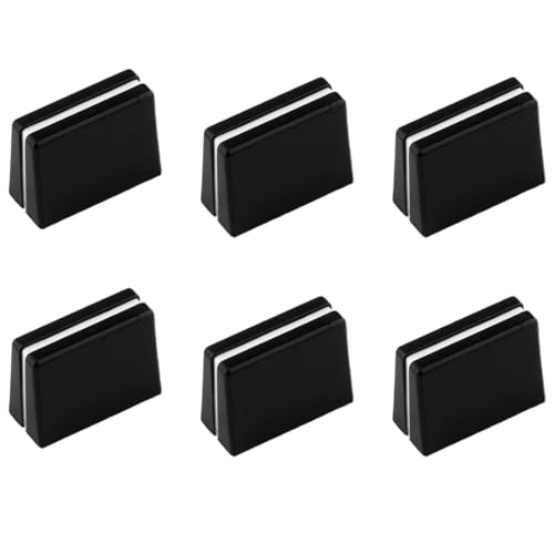 MWUMRCM 6 Stück Fader Kappen, Fader Caps, Fader Kappen Fader Caps Mischpult Slider Fader Knöpfe Ersatzteile für Fader Cap Schieberknopf für DJ-Mixer, 12,5 x 8 x 13 mm(Schwarz) von MWUMRCM