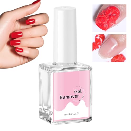 MWZBTG Gel Nagellackentferner - 15ml Lackentferner - Ohne Einweichen Schnelles Abziehen Flüssigkeit für Maniküre zu Hause oder im Salon Für Einsteiger und Frauen Einfache Handhabung von MWZBTG