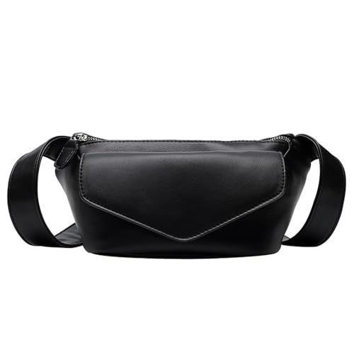 Bauchtasche Damen Hüfttasche Umhängetasche Umhängetasche (Farbe : Black, Size : 20x13x7cm) von MXMZSRTH