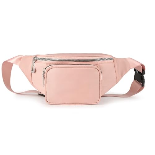 Bauchtasche Einfache Damen-Brusttasche, Mehrzweck-Handy-Hüfttasche mit großer Kapazität(Pink) von MXMZSRTH