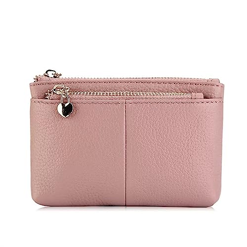 Geldbörse wechseln Damen-Mini-Geldbörse mit Reißverschluss, Kurze Clutch (Farbe : Pink, Size : 13x2x8.5cm) von MXMZSRTH