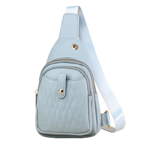 MXMZSRTH Frauen Sling Brusttasche Umhängetasche for Damen Lässige Brusttasche(Blau) von MXMZSRTH