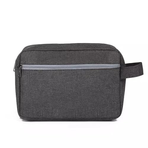 Reise-Kulturbeutel für Damen und Herren Einfache tragbare Kulturtasche for Herren, Nass- und Trockentasche, tragbare multifunktionale Aufbewahrungstasche for Damen (Farbe : Black, Size : 15x21x7.5cm von MXMZSRTH