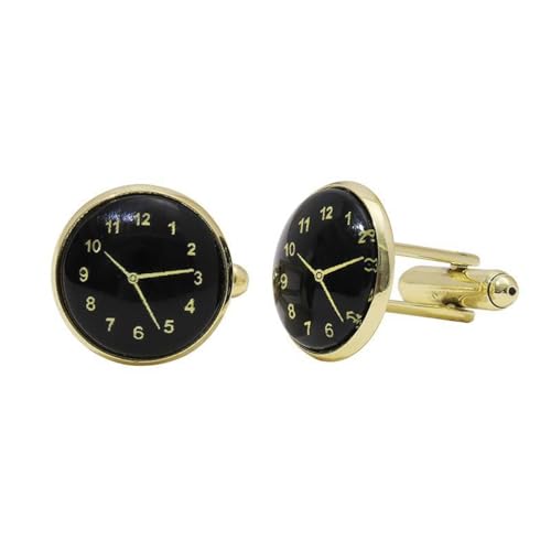 Klassisches Herren-Manschettenknopf- und Manschettenknöpfe-Set, Small, Metall, Kein Edelstein von MXUHUI