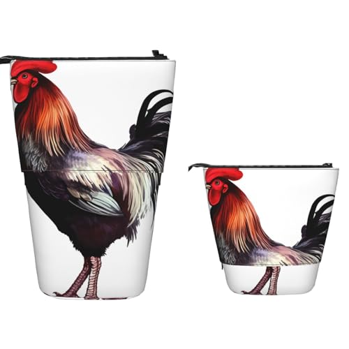 Stehendes Federmäppchen, großes Fassungsvermögen, Teleskop-Federtasche, Sternenhimmel, Astronaut, Pop-Up-Bleistiftetui, einziehbare Bleistifttasche, tragbarer Stifthalter, Organizer, Make-up-Tasche von MXZERFKGLA