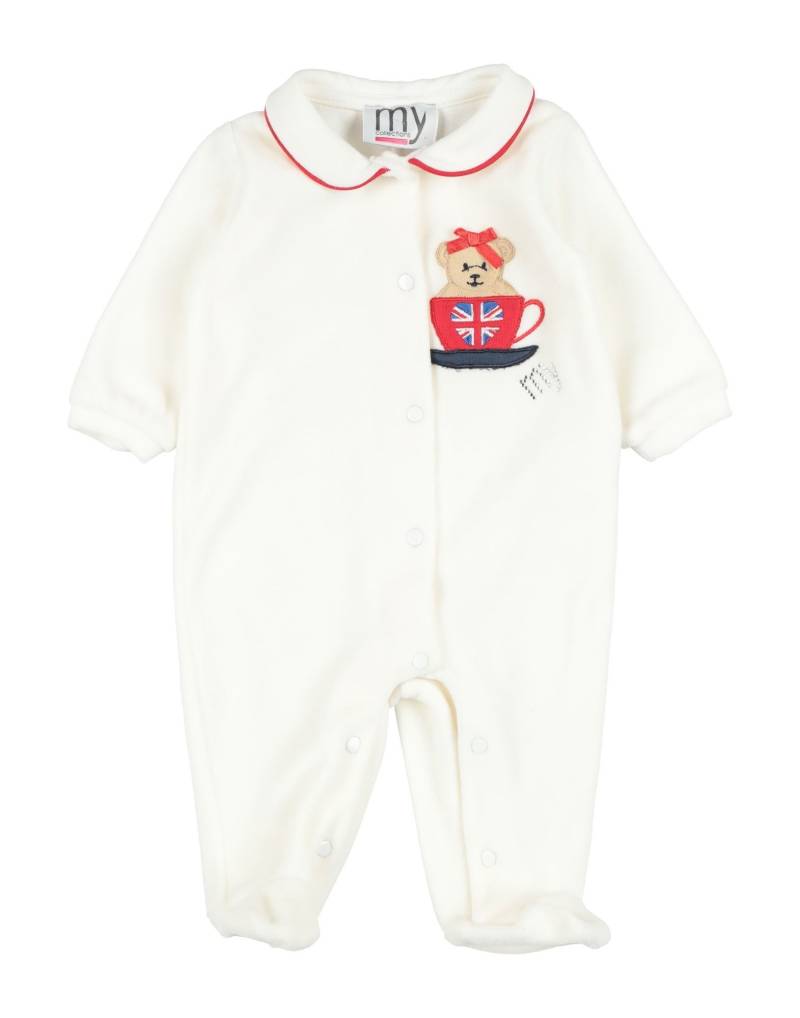 MY COLLECTIONS Babystrampler & -latzhosen Kinder Off white von MY COLLECTIONS