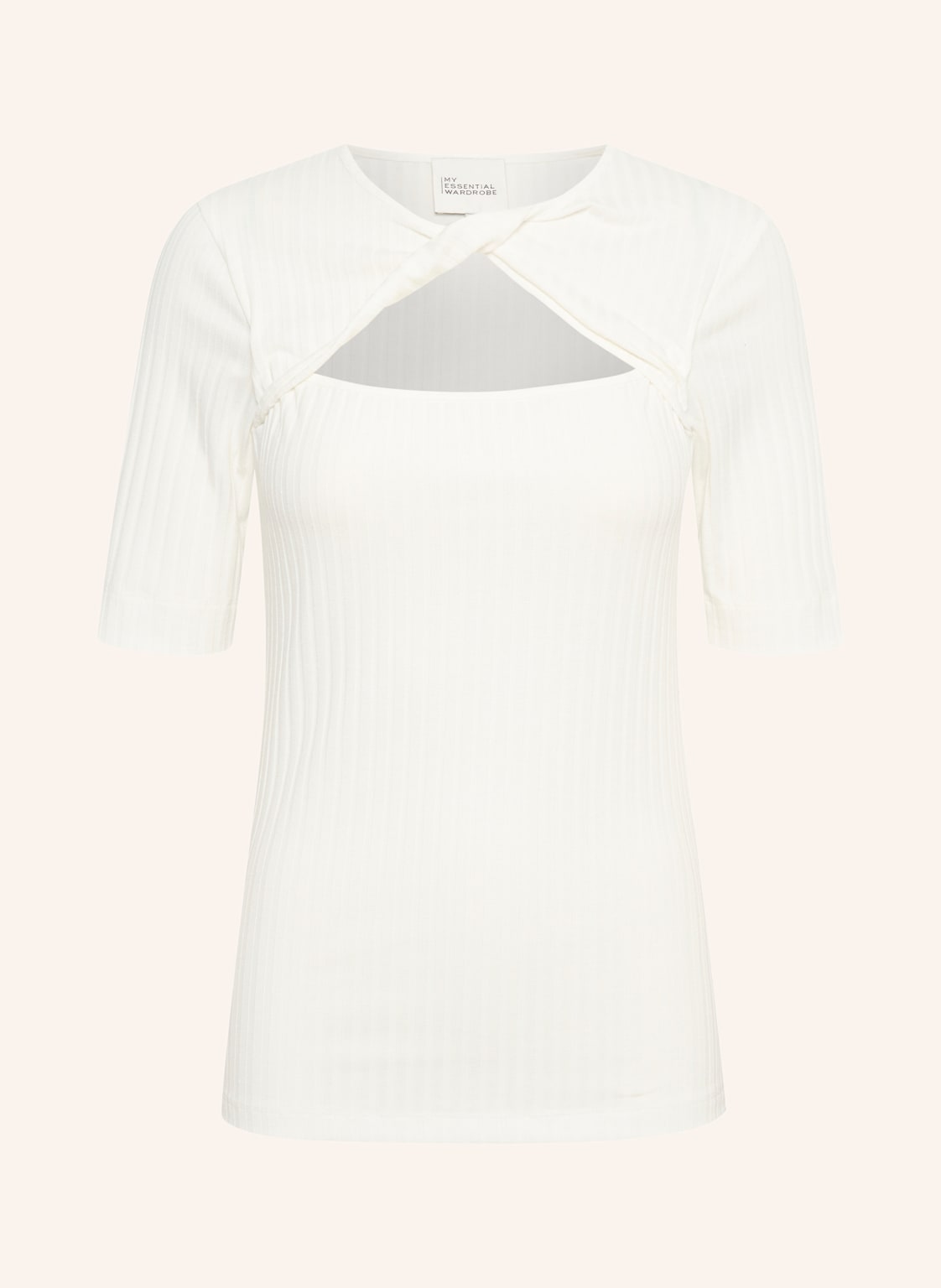 My Essential Wardrobe Kurzarm-Bluse Busta weiss von MY ESSENTIAL WARDROBE