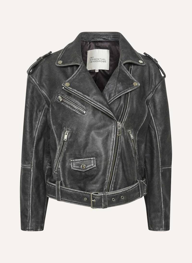 My Essential Wardrobe Lederjacke Gilo grau von MY ESSENTIAL WARDROBE